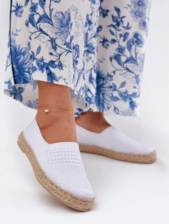 Dámské Espadrilky S Pletením model 21691966 Bílé - VINCEZA