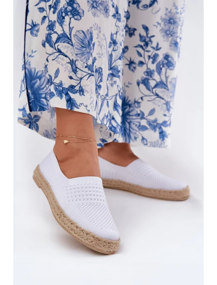 Dámské Espadrilky S Pletením model 21691966 Bílé - VINCEZA