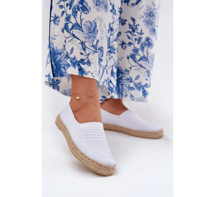 Dámské Espadrilky S Pletením model 21691966 Bílé - VINCEZA