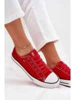 Dámské Nízké Tenisky Big Star model 21705169 Červené - Big Star Shoes Dámské Nízké Tenisky Big Star model 21705169 Červené - Big Star Shoes