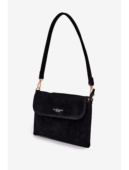 Malá Kabelka Z Eko Semiše Černá model 22111536 - Flora&Co