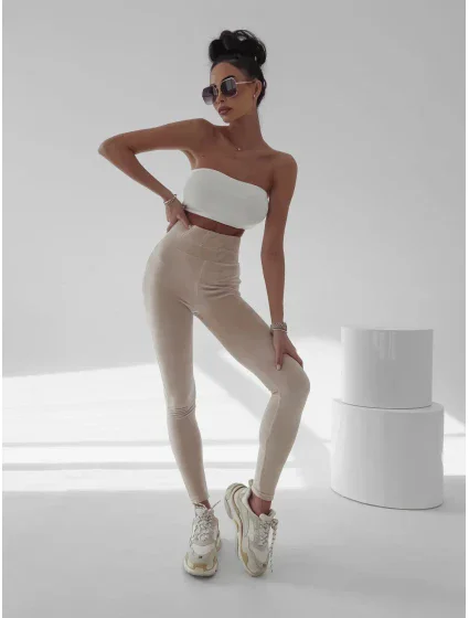 Dámské legíny 277230 béžové - Ola Voga Dámské legíny 277230 béžové - Ola Voga