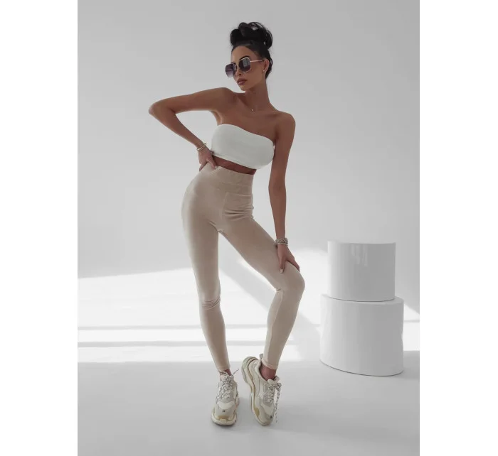 Dámské legíny 277230 béžové - Ola Voga Dámské legíny 277230 béžové - Ola Voga