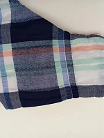 Bavlněná rouška modrá kostka - Vestis