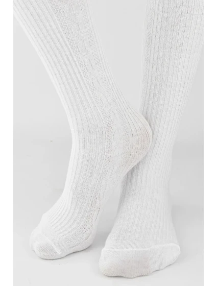 ŽEBROVANÉ KOSTKOVANÉ PUNČOCHÁČE RB011 0-2 ROKY