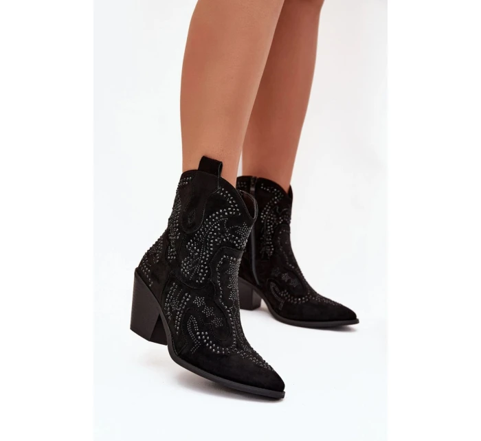 Boty na podpatku model 218512 Step in style Boty na podpatku model 218512 Step in style