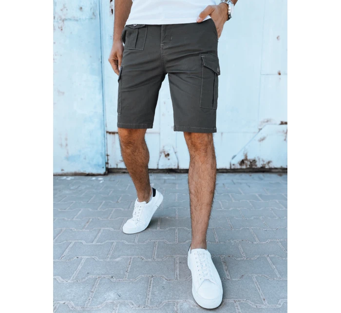 Pánské tmavě šedé šortky FashionStreet SX2430