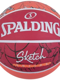 SPALDING SKETCH JUMP BASKETBAL R.7 ČERVENÁ ORANŽOVÁ
