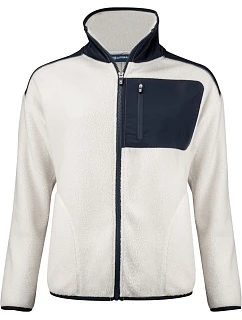 Cutter & Buck Cascade Sherpa Women Dámská fleecová bunda Sherpa 68.1471 shell white