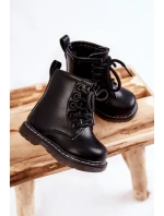 Dětské Kožené Kozačky Se Zipem Černe Omua Dětské Kožené Kozačky Se Zipem Černe Omua