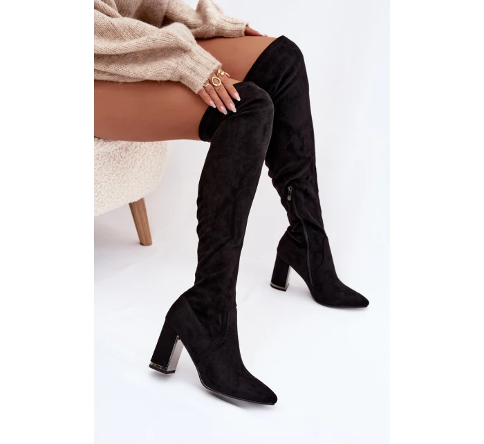 Dámské Eko Semišové Nad Koleno Boty S Přední Thamine Dámské Eko Semišové Nad Koleno Boty S Přední Thamine