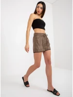 Dámské šortky D73770M61531KG hnědé - FPrice