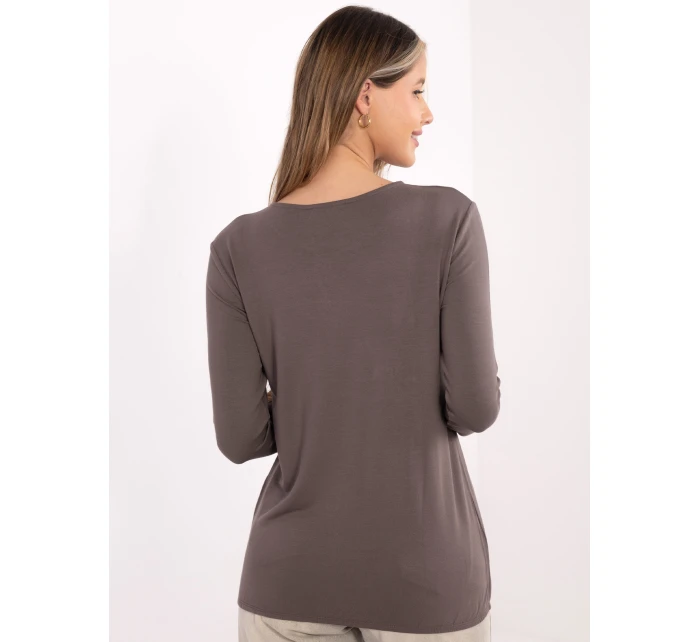 Bluzka RV BZ A model 21801765 szaro beżowy - FPrice Bluzka RV BZ A model 21801765 szaro beżowy - FPrice