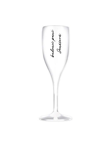 Personalizovaná nerozbitná prosecco sklenice - budoucí paní Personalizovaná nerozbitná prosecco sklenice - budoucí paní