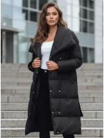 Dámský prošívaný kabát FAVI black FashionStreet TY3089