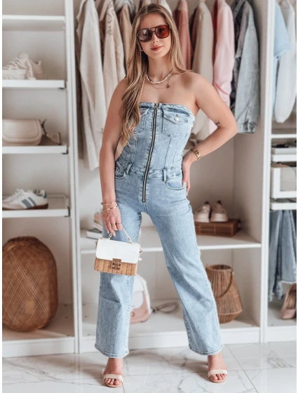 Dámský džínový overal s korzetem GORSSANKA modrý FashionStreet EY2587