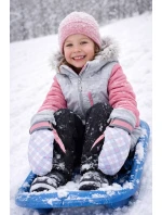 YOCLUB REN-0314G Dívčí lyžařské rukavice