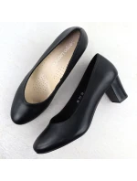 Dámské nízké lodičky na jehlovém podpatku černé Sergio Leone PB177