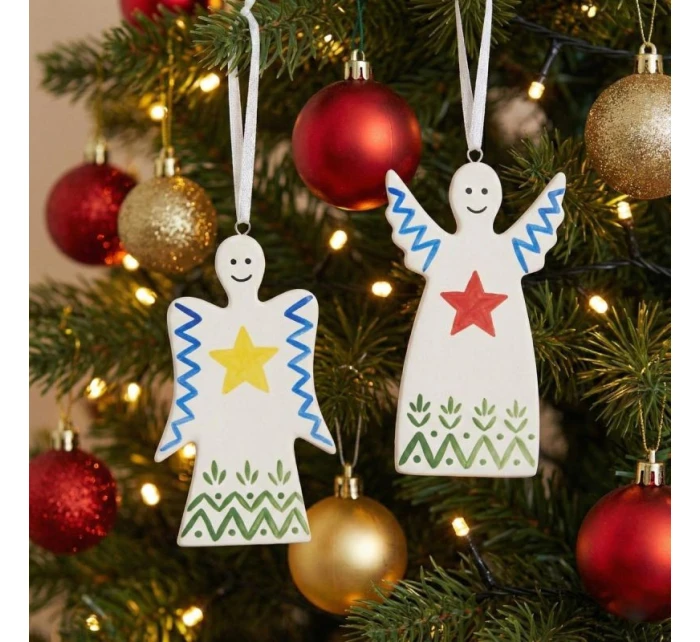 SADA DVOU DIY andělských přívěsků 5x0,5x10,5 cm