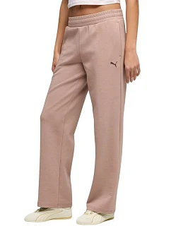 Dámské kalhoty Puma ESS Elevated Straight Leg pastelově růžové 691817 88 dámské