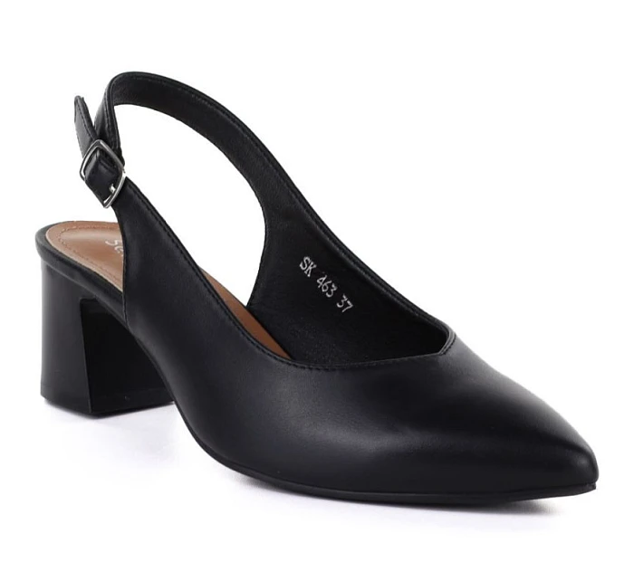 Dámské lodičky s páskem černé Sergio model 22099505 - LEONE Dámské lodičky s páskem černé Sergio model 22099505 - LEONE