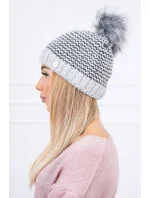 Čepice model 18745656 světle šedá - K-Fashion
