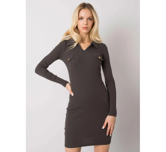 Šaty RV SK 7435.38 tmavá khaki