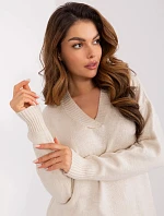 Dámský svetr BA SW 0577.32X světle béžový - FPrice