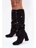 Kozačky na podpatku  model 219862 Step in style