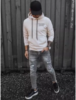 Pánská mikina v barvě ecru Dstreet BX5461