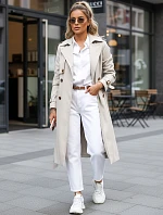 FashionStreet béžový dvouřadový trenčkot TY5351