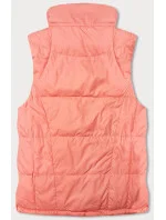 Oboustranná dámská vesta v lososové barvě model 18471326 - Miss TiTi