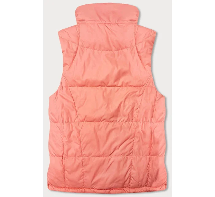Oboustranná dámská vesta v lososové barvě model 18471326 - Miss TiTi