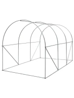 SKLENÍK ZAHRADNÍ TUNEL 200X300X200CM PE KONSTRUKCE ZELENÁ OCEL