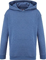 Fruit of the Loom Classic Kids Hooded Sweat Dětská mikina s kapucí 16.2043 retro heather royal
