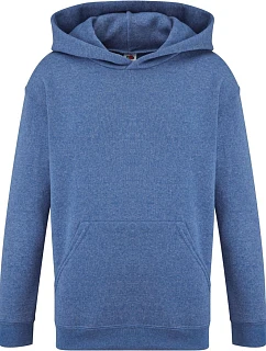 Fruit of the Loom Classic Kids Hooded Sweat Dětská mikina s kapucí 16.2043 retro heather royal