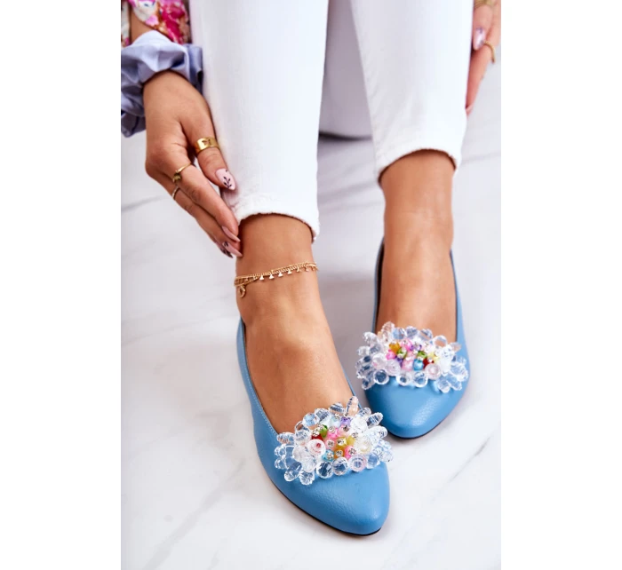 Kožené baleríny s zdobením model 21584377 - Boto