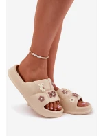 Pěnové Pantofle S Kolíčky Béžové Redienna