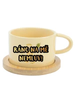 Personalizovaný keramický hrníček Makronka s ovocem a textem 