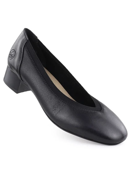 Dámské kožené lodičky 43452-00 černé - Rieker Dámské kožené lodičky 43452-00 černé - Rieker