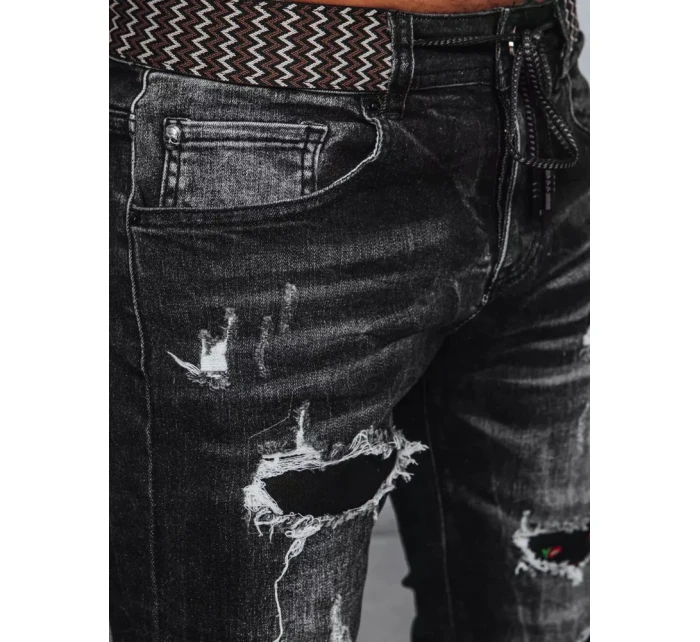 Pánské džínové kalhoty šedé FashionStreet UX3942