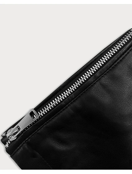 Černá dámská bunda ramoneska s límcem model 19012746 - J.STYLE