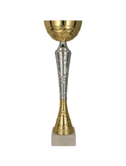 Zlatý a stříbrný kovový pohár TUMA S