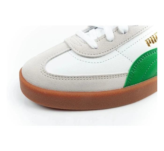 Puma pánské sportovní boty Club II Era tenisky kožené bílé šedozelené