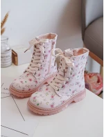 Dětské zateplené boty na zip Růžové model 21634773 - Boto Dětské zateplené boty na zip Růžové model 21634773 - Boto