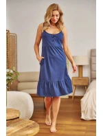 Dámská těhotenská košile 7244 dark blue - Doctornap