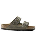 žabky Arizona Soft  Leather  Khaki model 21265516 - Birkenstock