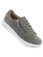 Dámské kožené boty na platformě zelené M.Daszynski model 22068758 - M. Daszyński Dámské kožené boty na platformě zelené M.Daszynski model 22068758 - M. Daszyński