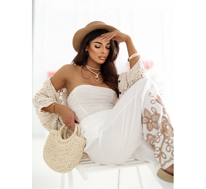 Spodnie CS SP model 22099807 ecru - FPrice