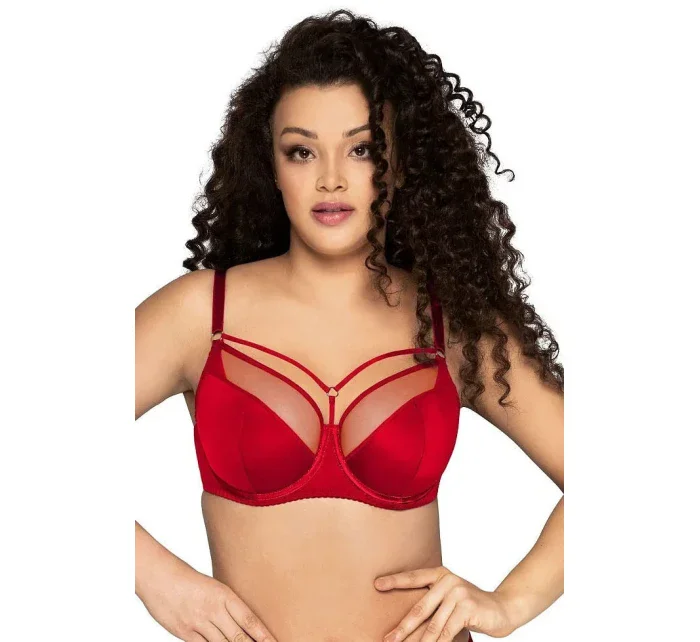 Dámská podprsenka semi soft Iris 1030/1 červená - Ava Dámská podprsenka semi soft Iris 1030/1 červená - Ava